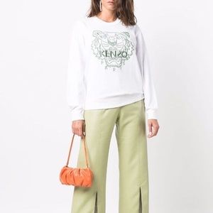 NWT Kenzo Tiger Logo Classic Sweatshirt size m white